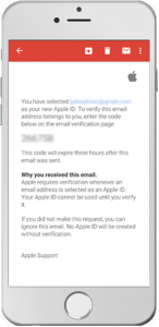verifikacija apple id preko emaila