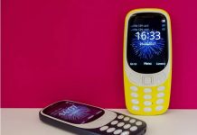 Nova Nokia 3310 zuta i siva