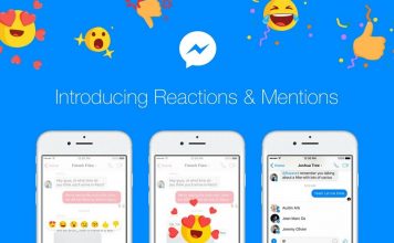 Messenger uveo reakcije i @mention Facebook Messenger Reakcije