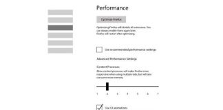 Mozilla podesavanje performansi