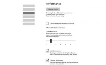 Mozilla podesavanje performansi