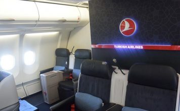Turkish Airlines laptop u biznis klasi
