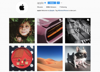 apple zvanicni instagram nalog