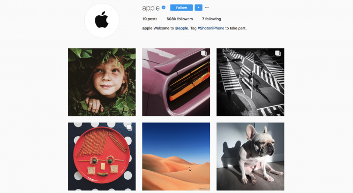 apple zvanicni instagram nalog