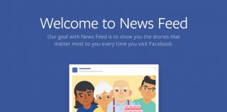 facebook newsfeed navigacija