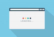 Loading page browser in flat style vector illustration